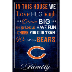 Chicago Bears 17'' x 26'' In This House Sign