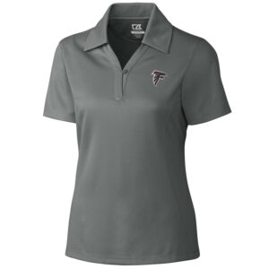 Women's Cutter & Buck Gray Atlanta Falcons DryTec Genre Polo