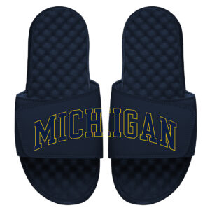Youth ISlide Navy Michigan Wolverines Split Slides