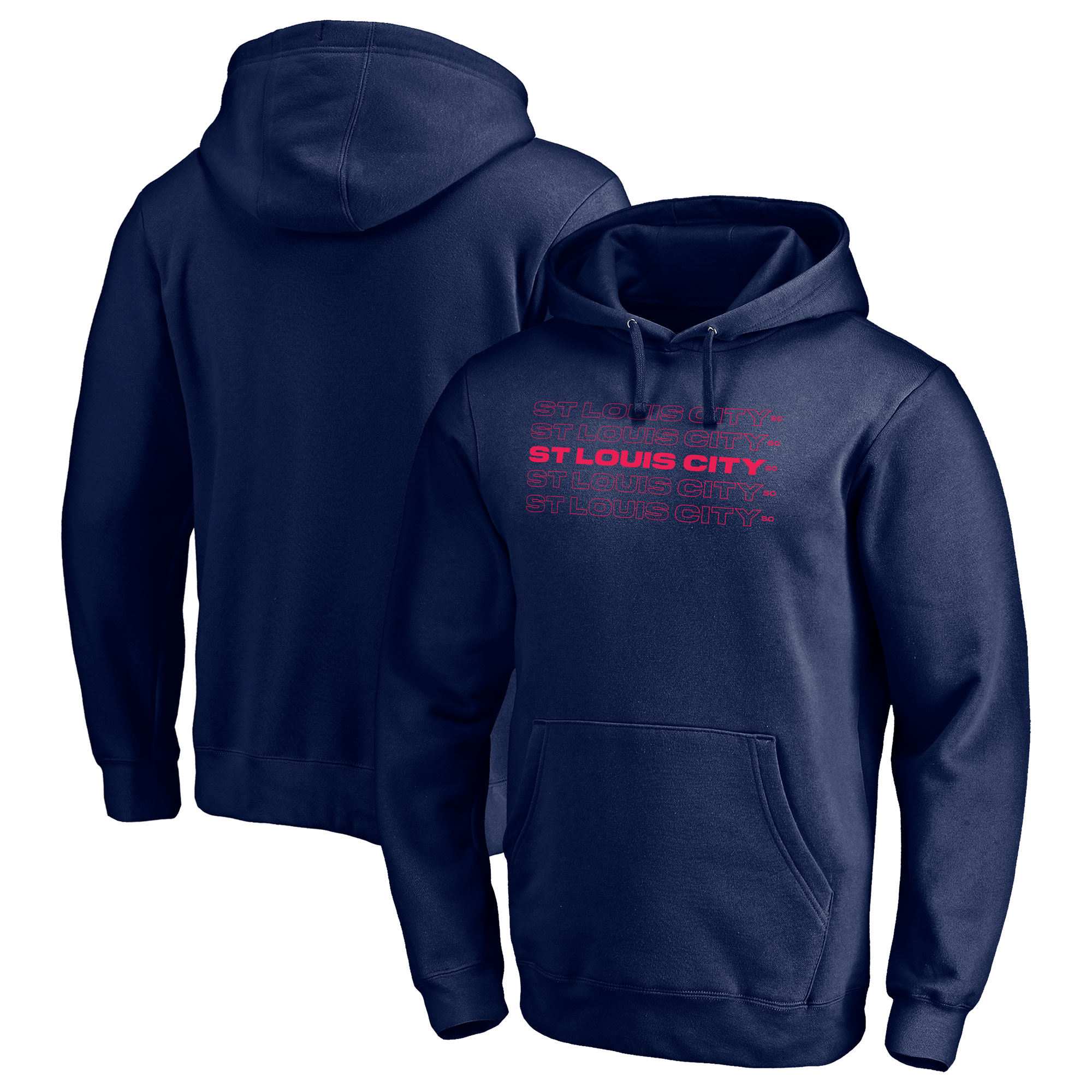 Men's Navy St. Louis City SC Holiday Pullover Hoodie