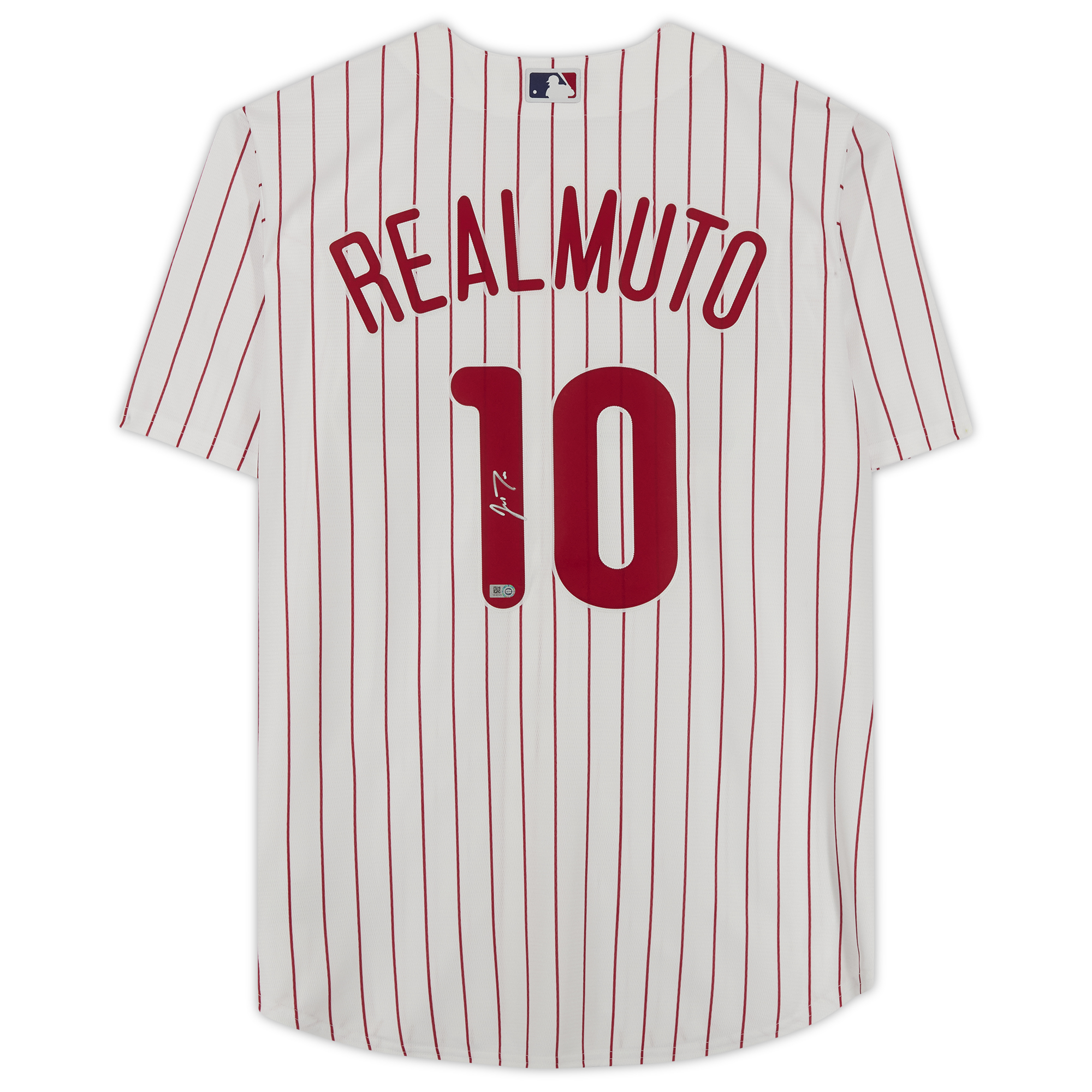 J.T. Realmuto Philadelphia Phillies Autographed White Nike Replica Jersey - Image 6