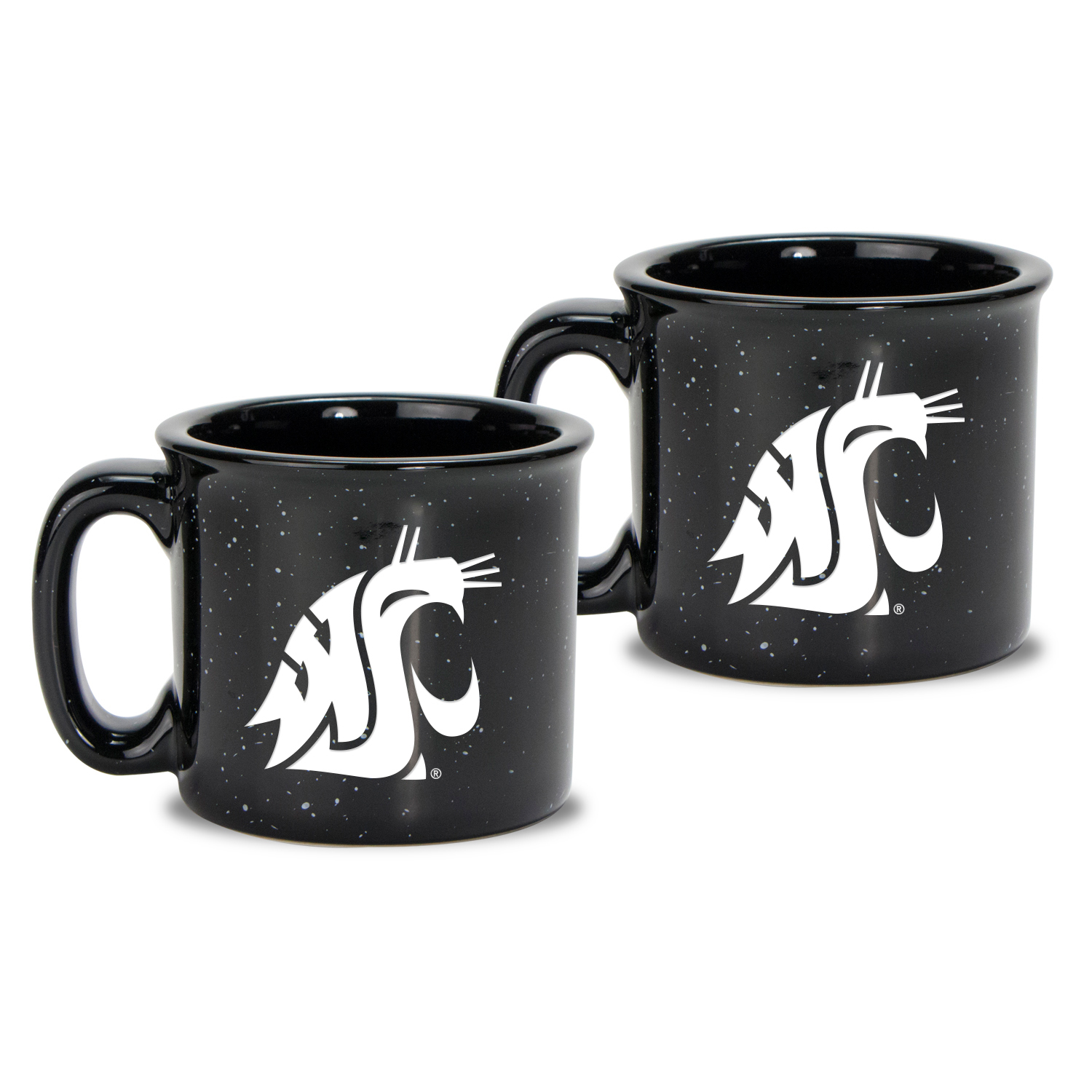 Washington State Cougars 2-Piece 12oz. Ceramic Campfire Mug Set