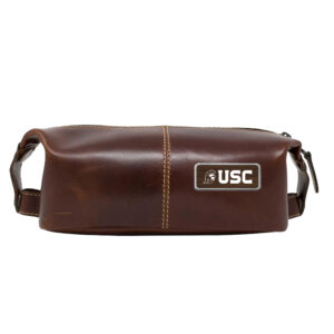 Brown USC Trojans Logo Plate Wind River Canyon Travel Kit