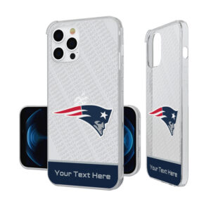 New England Patriots Personalized Endzone Plus Design iPhone Clear Case