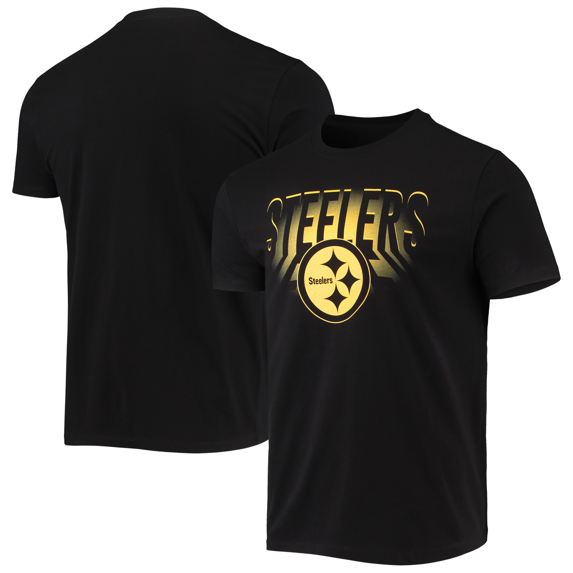 Men's Junk Food Black Pittsburgh Steelers Spotlight T-Shirt - Image 5