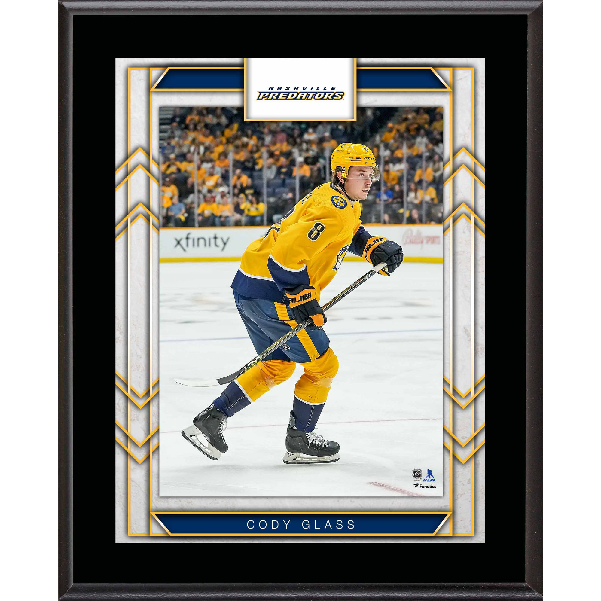 Cody Glass Nashville Predators 10.5" x 13" Sublimated Player Plaque