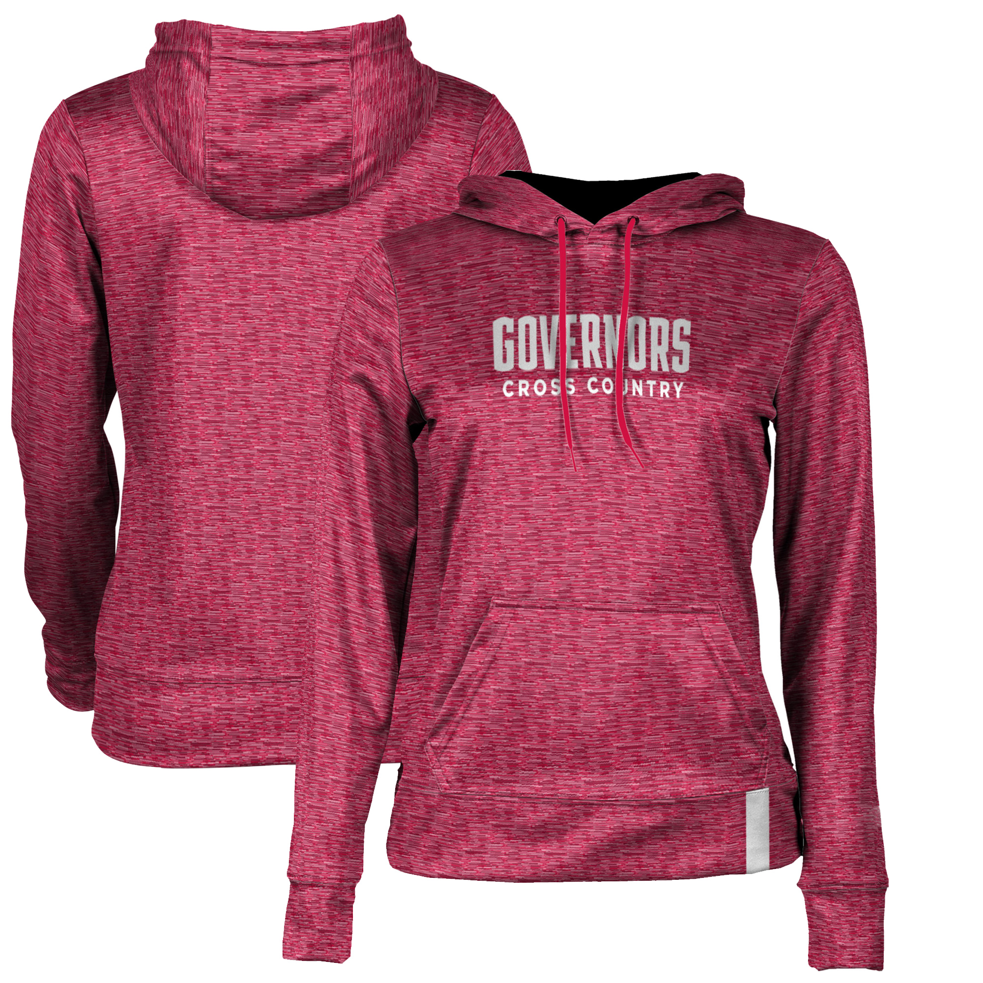Women's Red Austin Peay State Governors Cross Country Pullover Hoodie - Image 2