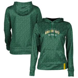 Women's Green SUNY Brockport Golden Eagles Softball Pullover Hoodie