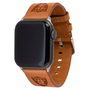 Tan Las Vegas Raiders Leather Apple Watch Band