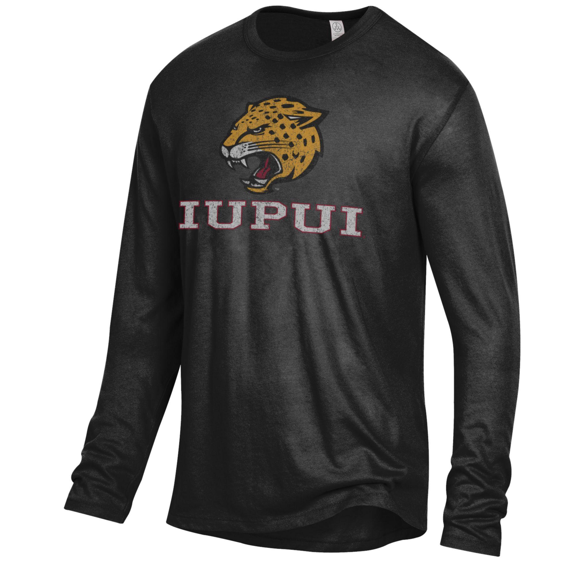 Men's Black IUPUI Jaguars Keeper Long Sleeve T-Shirt - Image 3