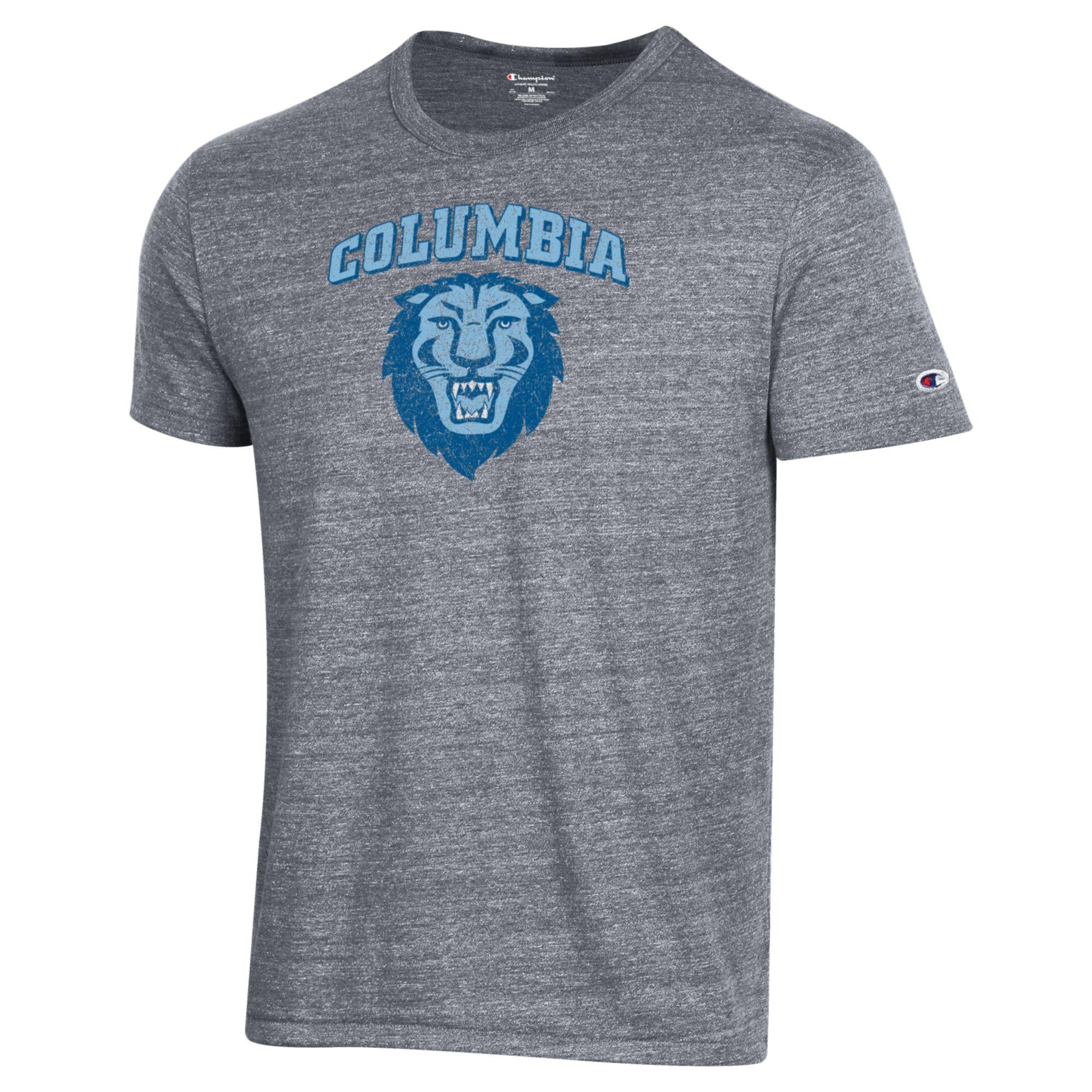 Men's Champion Gray Columbia University Ultimate Tri-Blend T-Shirt - Image 6