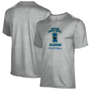 Men's Gray Texas A&M Corpus Christi Islanders Volleyball Name Drop T-Shirt