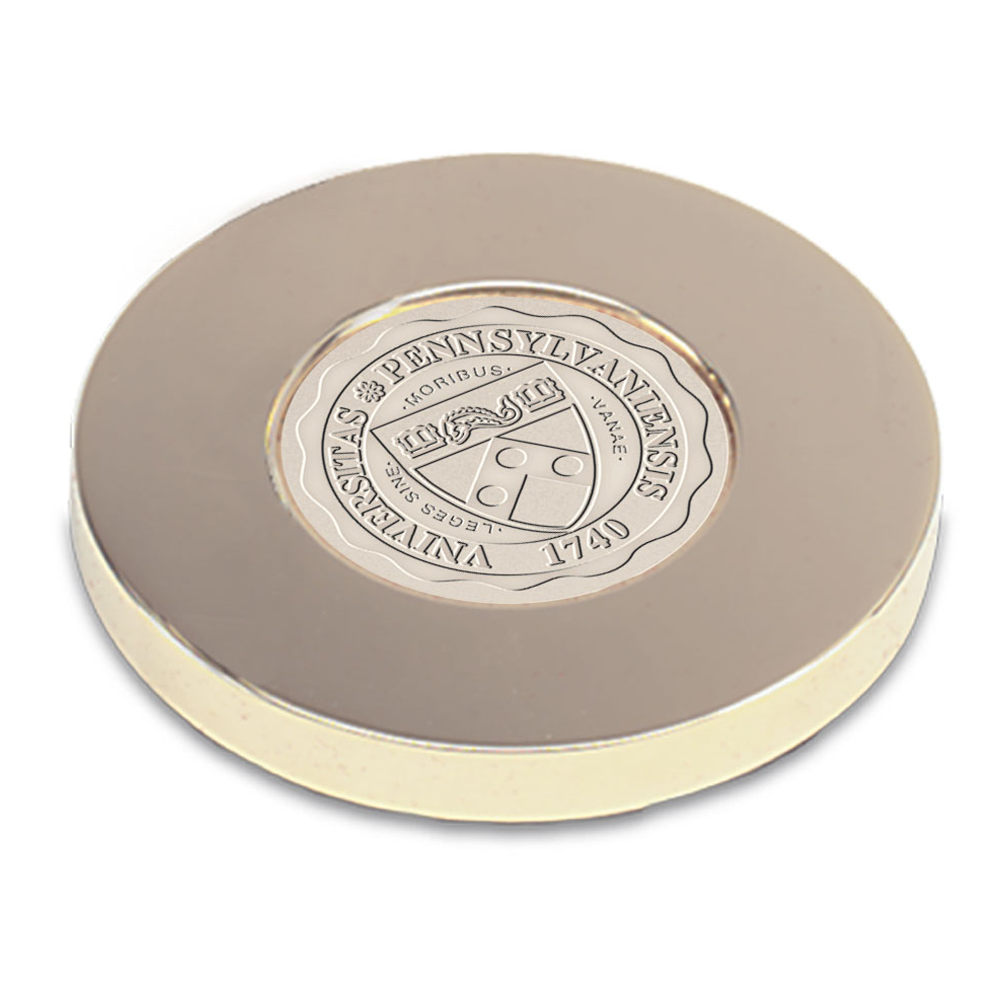 Gold Pennsylvania Quakers Paperweight