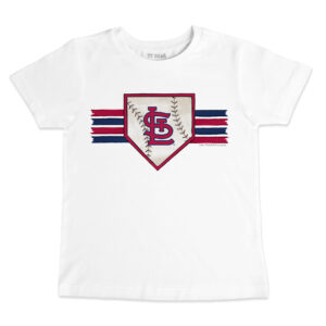 Toddler Tiny Turnip White St. Louis Cardinals Base Stripe T-Shirt