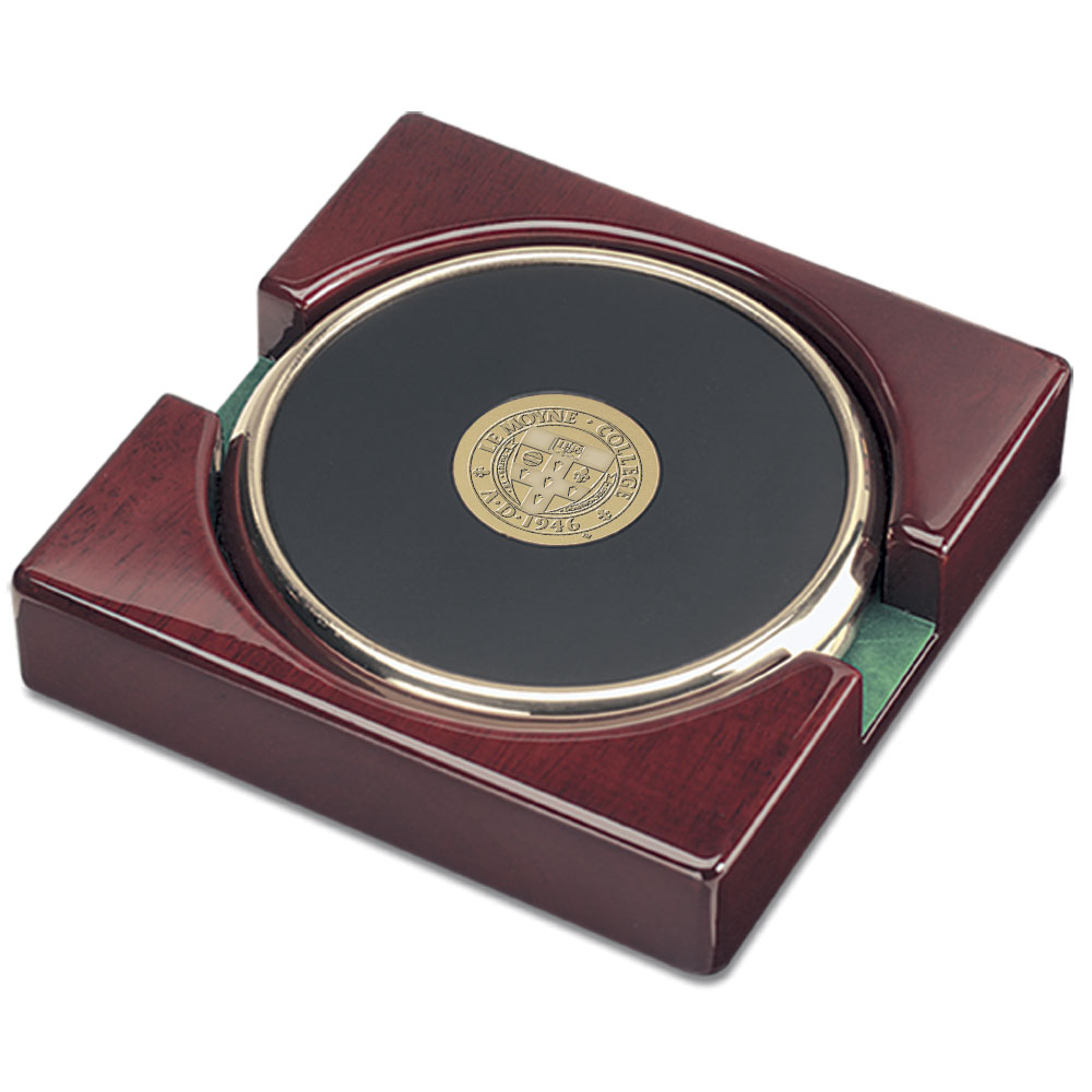 Gold Le Moyne Dolphins 2-Piece Coaster Set