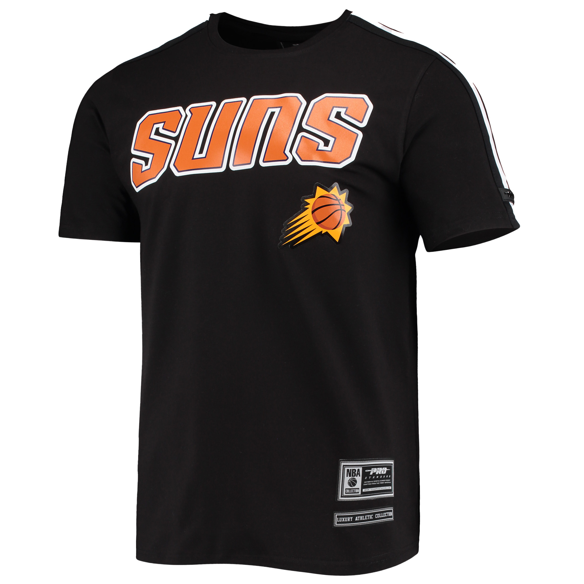 Men's Pro Standard Black Phoenix Suns Mesh Capsule Taping T-Shirt - Image 6