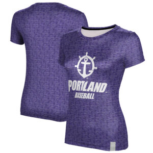 Women's ProSphere Purple Portland Pilots Baseball Logo T-Shirt
