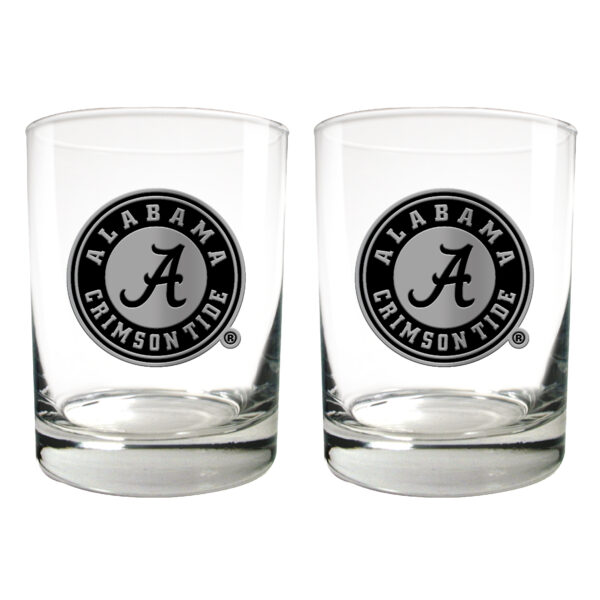 Alabama Crimson Tide 15oz. Legacy Rocks Glass Set