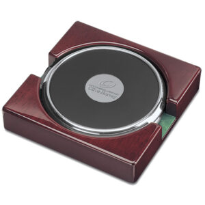 Silver Olive-Harvey College Purple Panthers 2-Piece Coaster Set