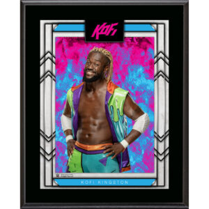 Kofi Kingston 10.5" x 13" Sublimated Plaque