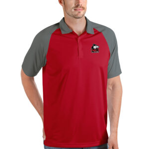 Men's Antigua Cardinal/Steel Northern Illinois Huskies Nova Polo