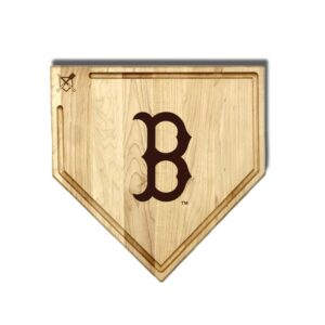 Baseball BBQ Boston Red Sox 17'' x 17'' Home Plate Cutting Board with Trough
