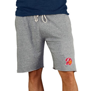 Men's Concepts Sport Gray Tampa Bay Buccaneers Throwback Logo Mainstream Terry Shorts