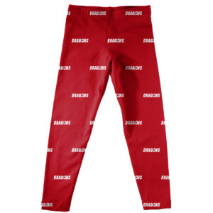 Toddler Red Minnesota State Moorhead Dragons All Over Print Leggings