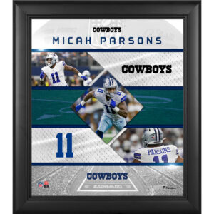 Micah Parsons Dallas Cowboys Framed 15" x 17" Stitched Stars Collage