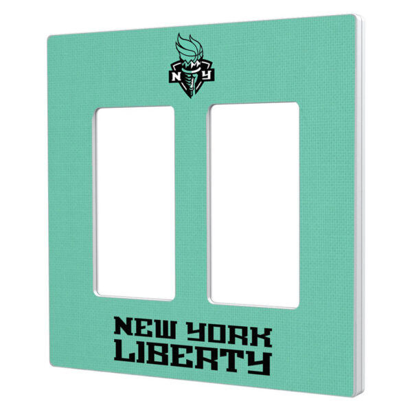 New York Liberty Solid Design Double Rocker Light Switch Plate