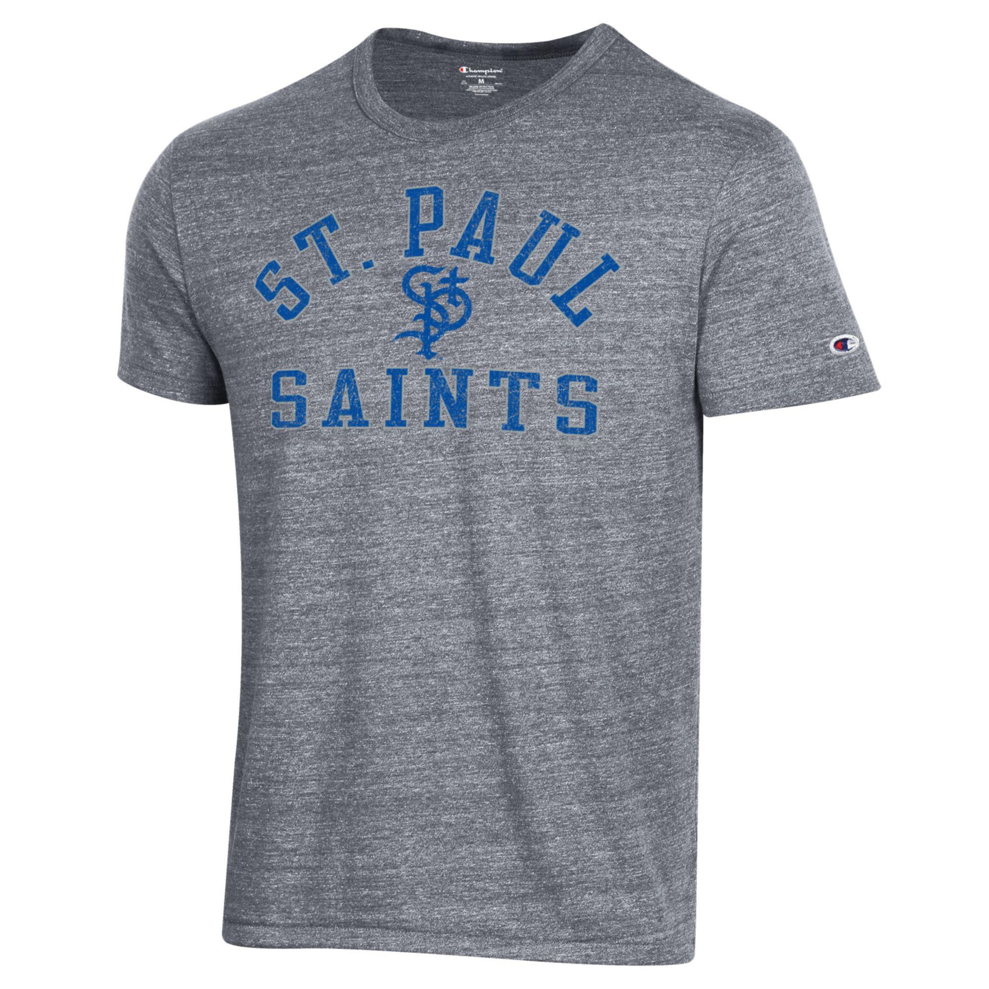 Men's Champion Gray St. Paul Saints Ultimate Tri-Blend T-Shirt - Image 11