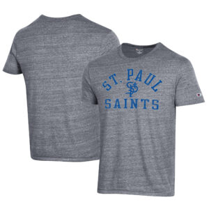 Men's Champion Gray St. Paul Saints Ultimate Tri-Blend T-Shirt