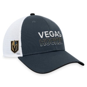 Men's Fanatics Charcoal Vegas Golden Knights Authentic Pro Rink Trucker Adjustable Hat