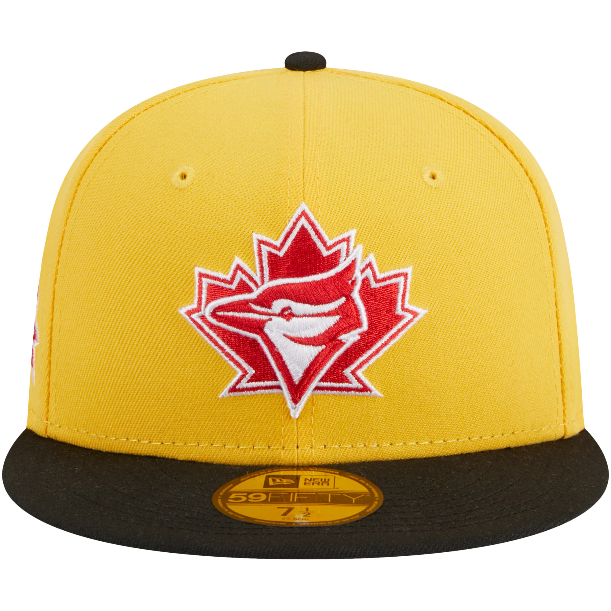 Men's New Era Yellow/Black Toronto Blue Jays Grilled 59FIFTY Fitted Hat - Image 8