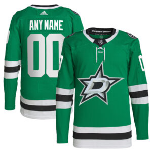 Men's adidas  Green Dallas Stars Home  Primegreen Authentic Custom Jersey