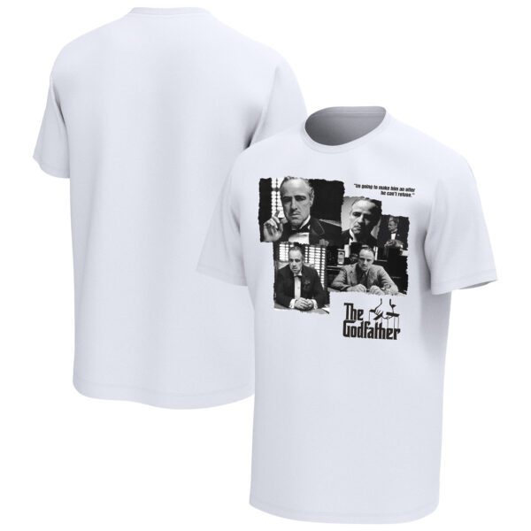 Men's White The Godfather Collage T-Shirt - Image 5