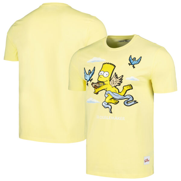Men's Freeze Max Yellow The Simpsons Troublemaker T-Shirt