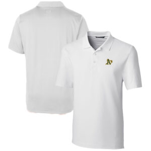 Men's Cutter & Buck White Athletics Forge Stretch Polo