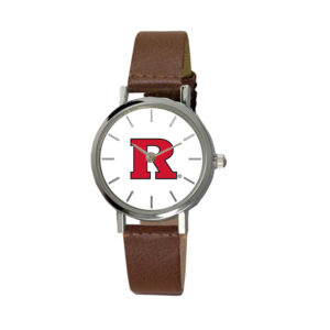 Women's Brown Rutgers Scarlet Knights Plexus Leather Watch