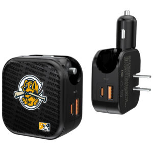 Charleston RiverDogs 2-In-1 USB A/C Charger