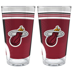 Miami Heat Two-Piece 16oz. Pint Glass Set