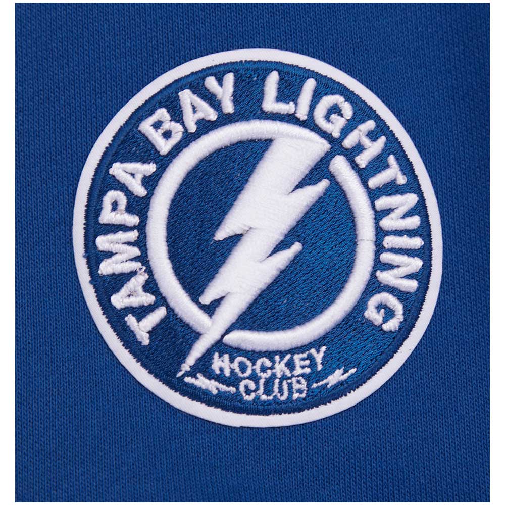 Women's Pro Standard Blue Tampa Bay Lightning Classic Chenille Pullover Hoodie - Image 8