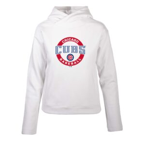 Women's Levelwear  White Chicago Cubs Evian Pullover Hoodie