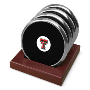 Silver Texas Tech Red Raiders Four-Piece Coaster Set