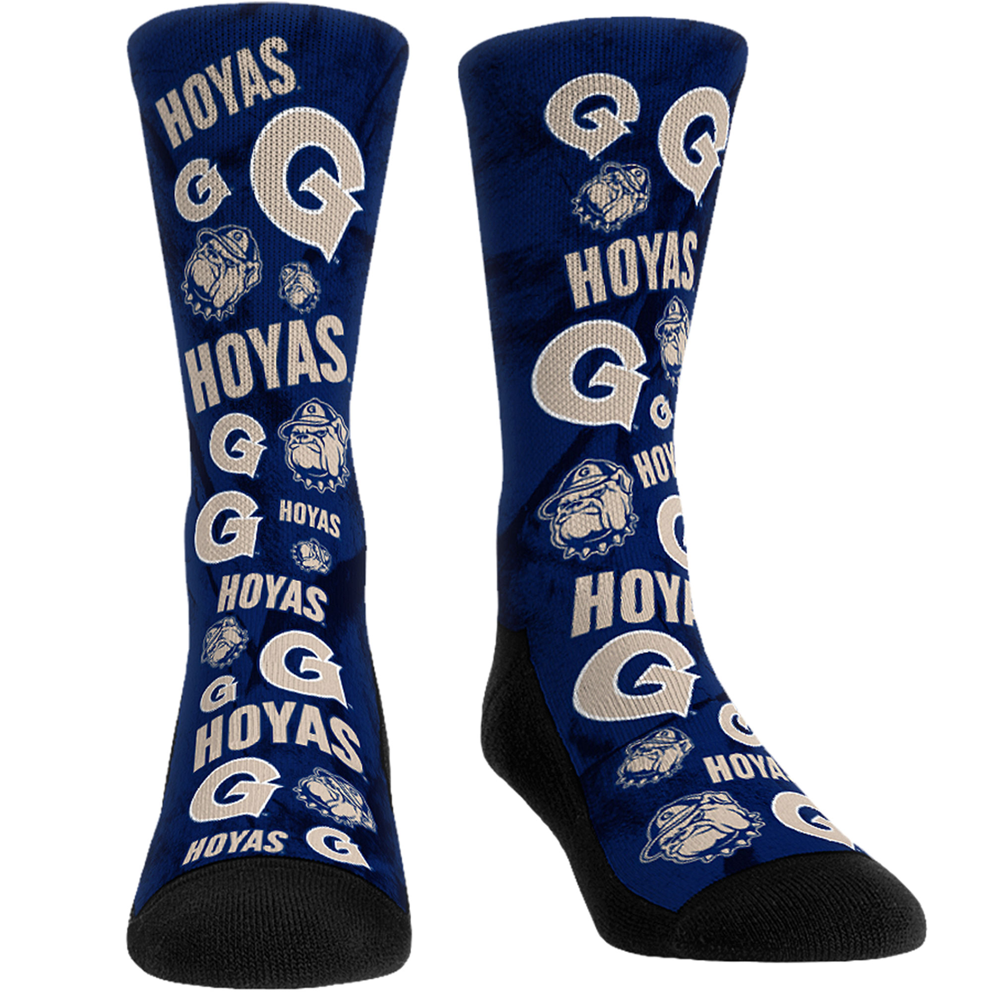 Men's Rock Em Socks Georgetown Hoyas All-Over Underwear and Crew Socks Combo Pack - Image 4