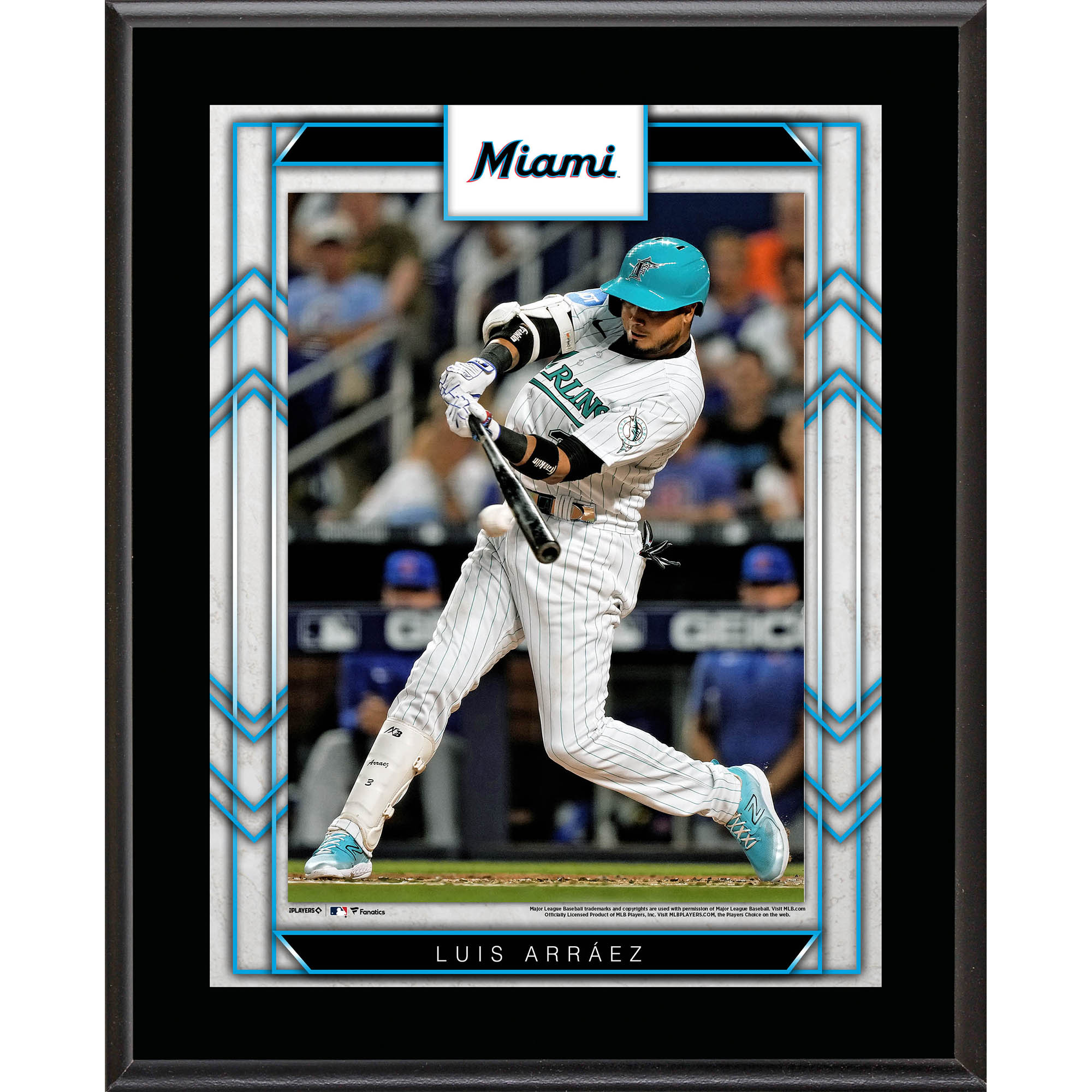 Luis Arraez Miami Marlins 10.5" x 13" Sublimated Player Plaque