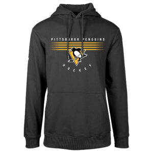 Men's Levelwear  Black Pittsburgh Penguins Podium Fleece Pullover Hoodie