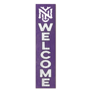 NYU Violets 12'' x 48'' Welcome Outdoor Leaner