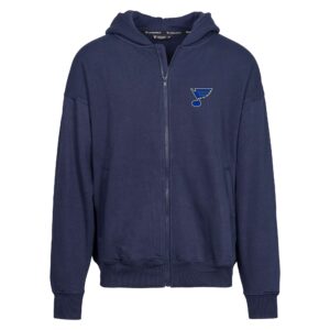Men's Levelwear Navy St. Louis Blues  Uphill Insignia Full-Zip Hoodie