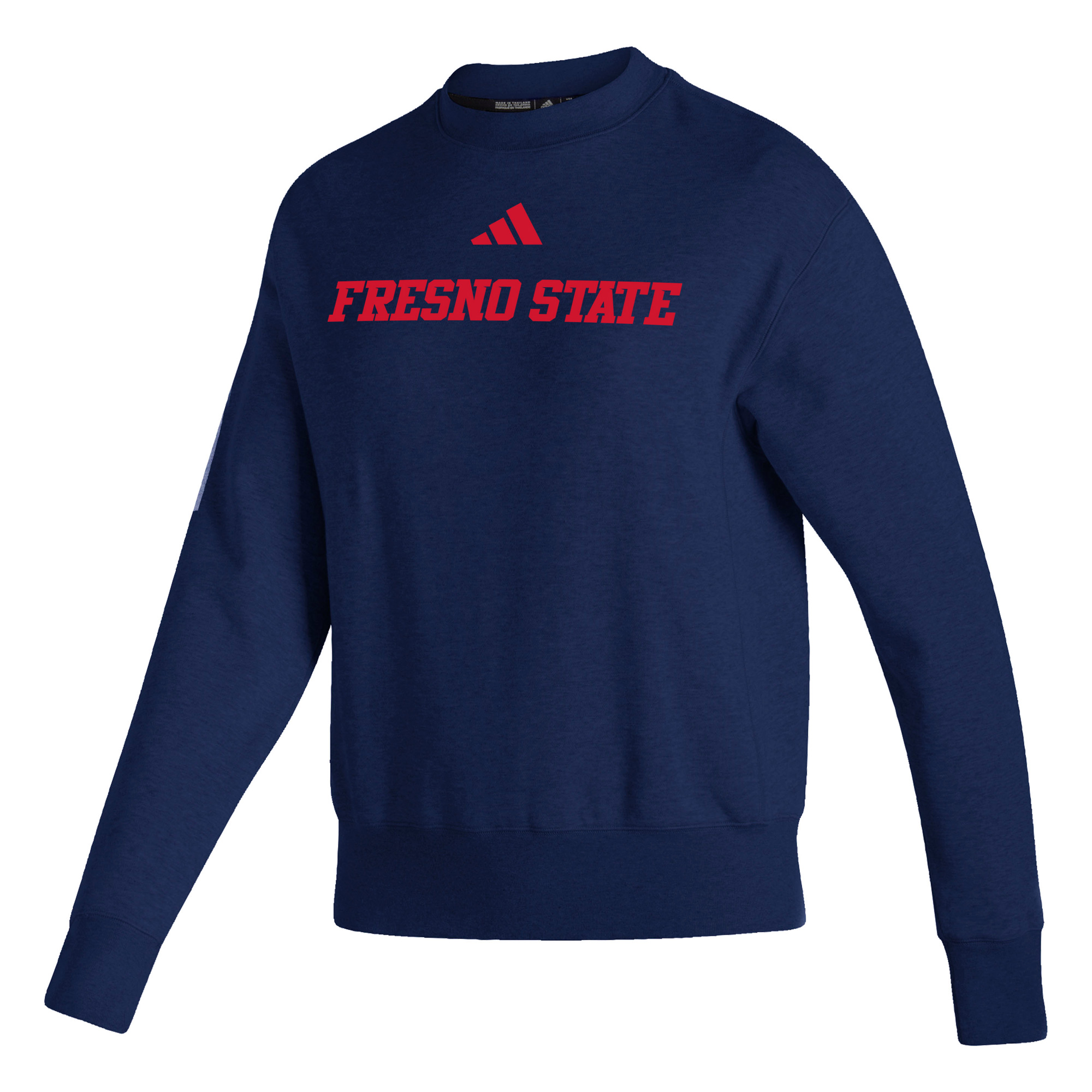 Women's adidas Navy Fresno State Bulldogs Premium Retro Pullover Sweatshirt - Image 6